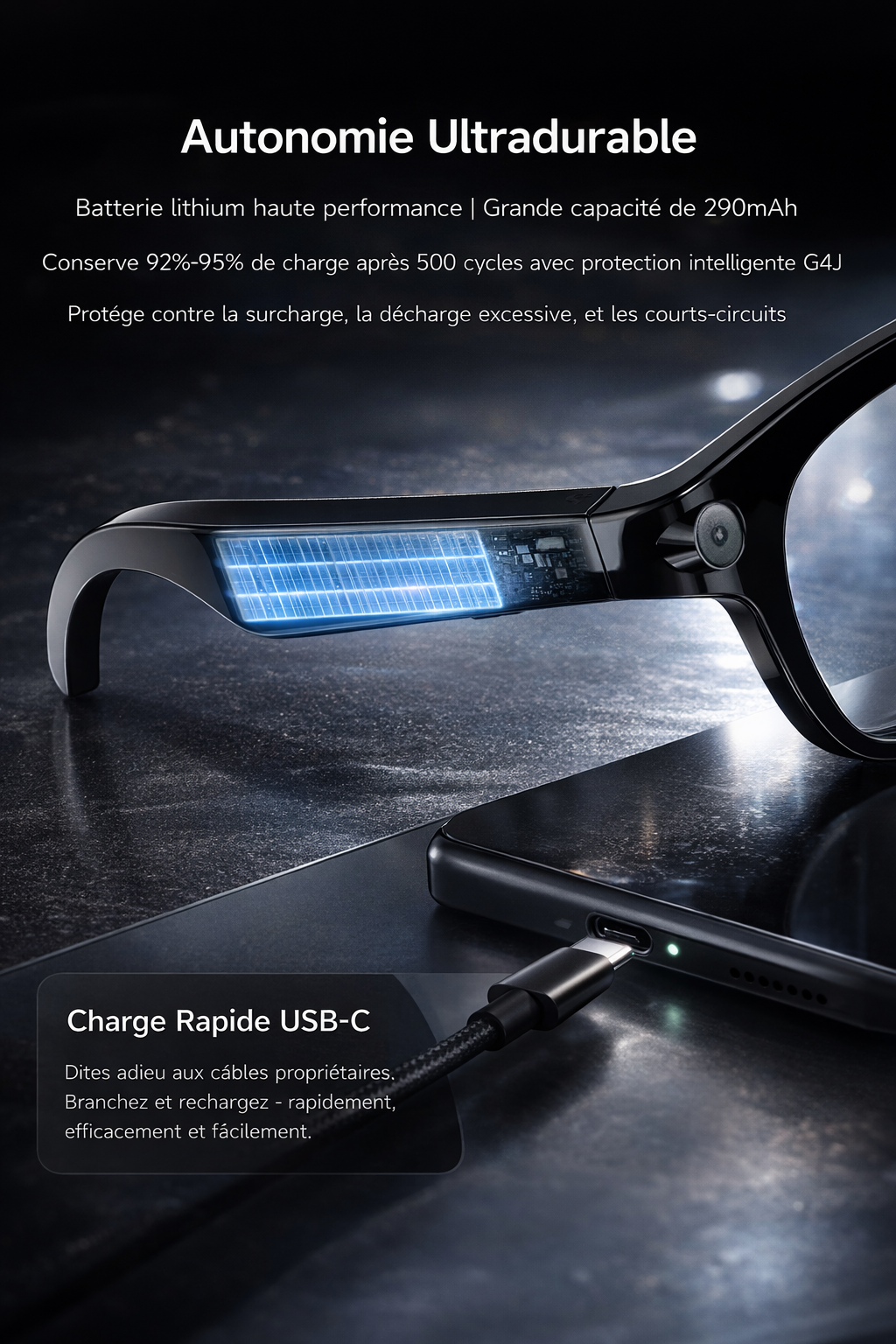 OPPO AI Glasses – Lunettes Intelligentes Caméra HD & IA