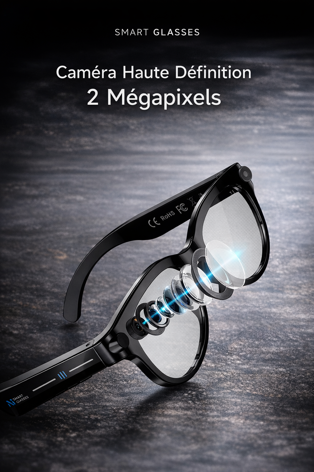 OPPO AI Glasses – Lunettes Intelligentes Caméra HD & IA