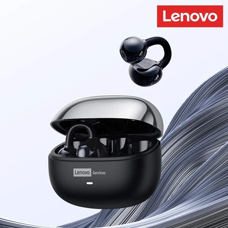Lenovo LE302 – Écouteurs Bluetooth Open-Ear à Clip d’Oreille | Son Hi-Fi, Sport & Appels Mains Libres