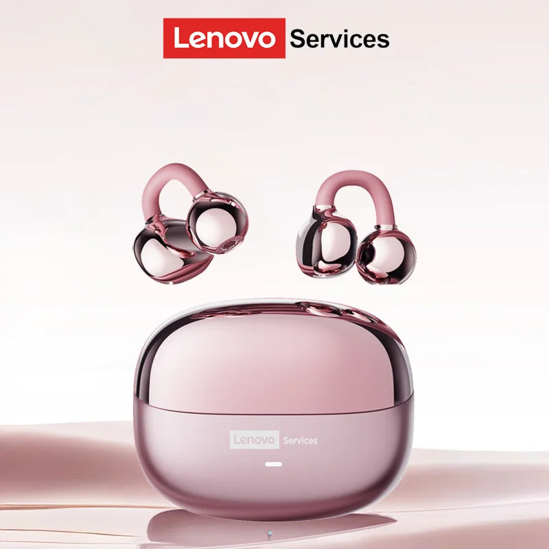 Lenovo LE302 – Écouteurs Bluetooth Open-Ear à Clip d’Oreille | Son Hi-Fi, Sport & Appels Mains Libres