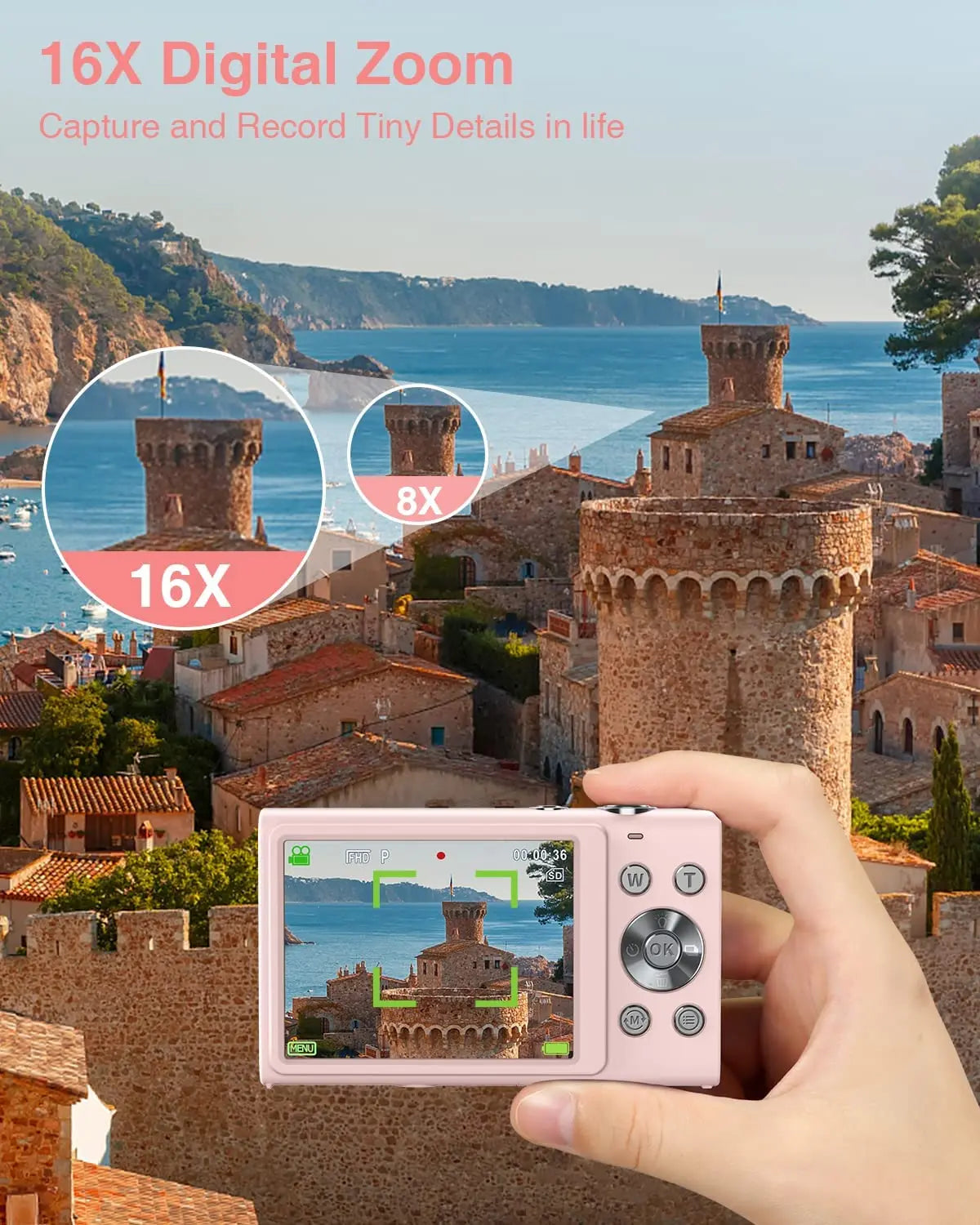 STUOGYUM DC402-AF – Appareil Photo Numérique 4K, 42,4 MP, Simple & Polyvalent pour Tous les Jours